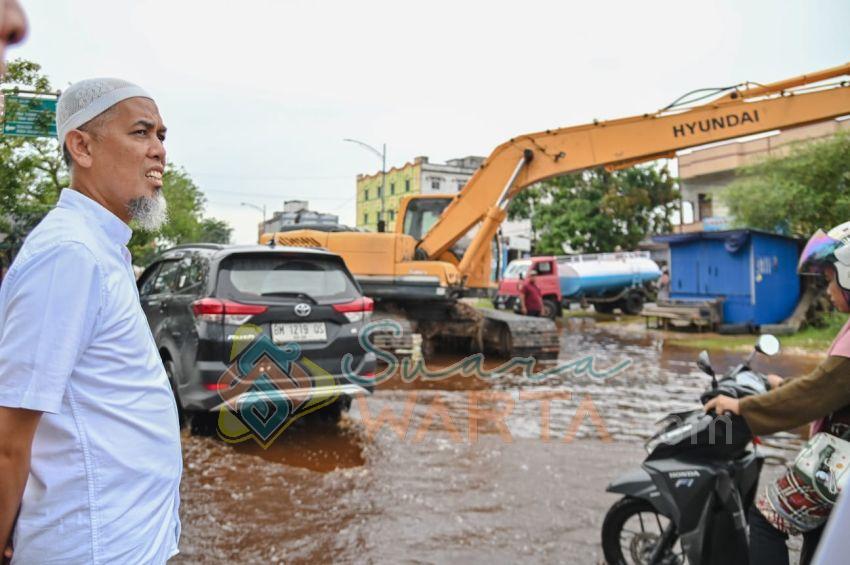 Walikota Dumai Tinjau Lokasi Banjir